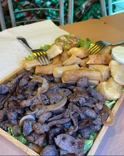 Picanha com Mandioca e Queijo